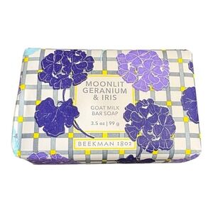 Beekman 1802 Goat Milk Bar Soap Moonlit Geranium & Iris 3.5 oz/99g